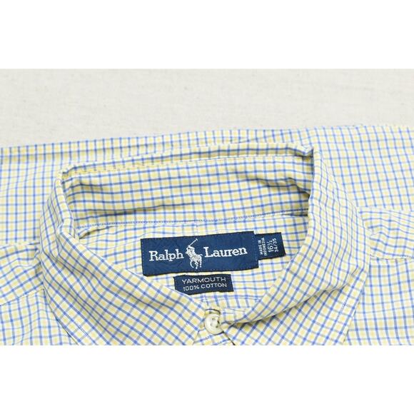 Ralph Lauren Yarmouth Men's Button Down Shirt Plaid Regular Size 16.5 / 32-33 - Picture 8 of 8